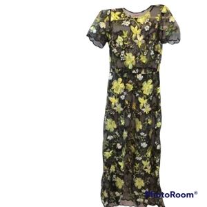 LuLaRoe Maxi Embroidered Dress XS  NWT